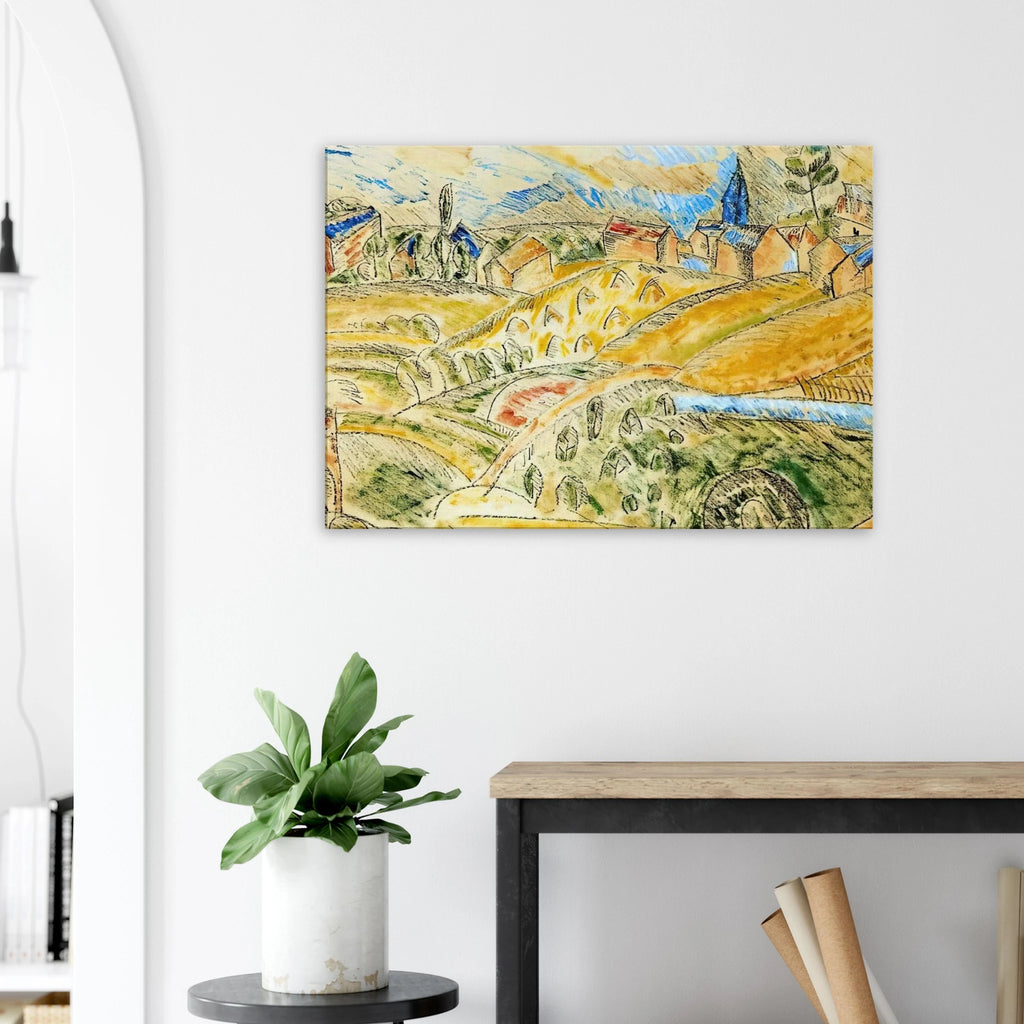 CUBIST LANDSCAPE WITH HAYSTACKS Canvas | Raoul Dufy Canvas | Raoul Dufy Shop