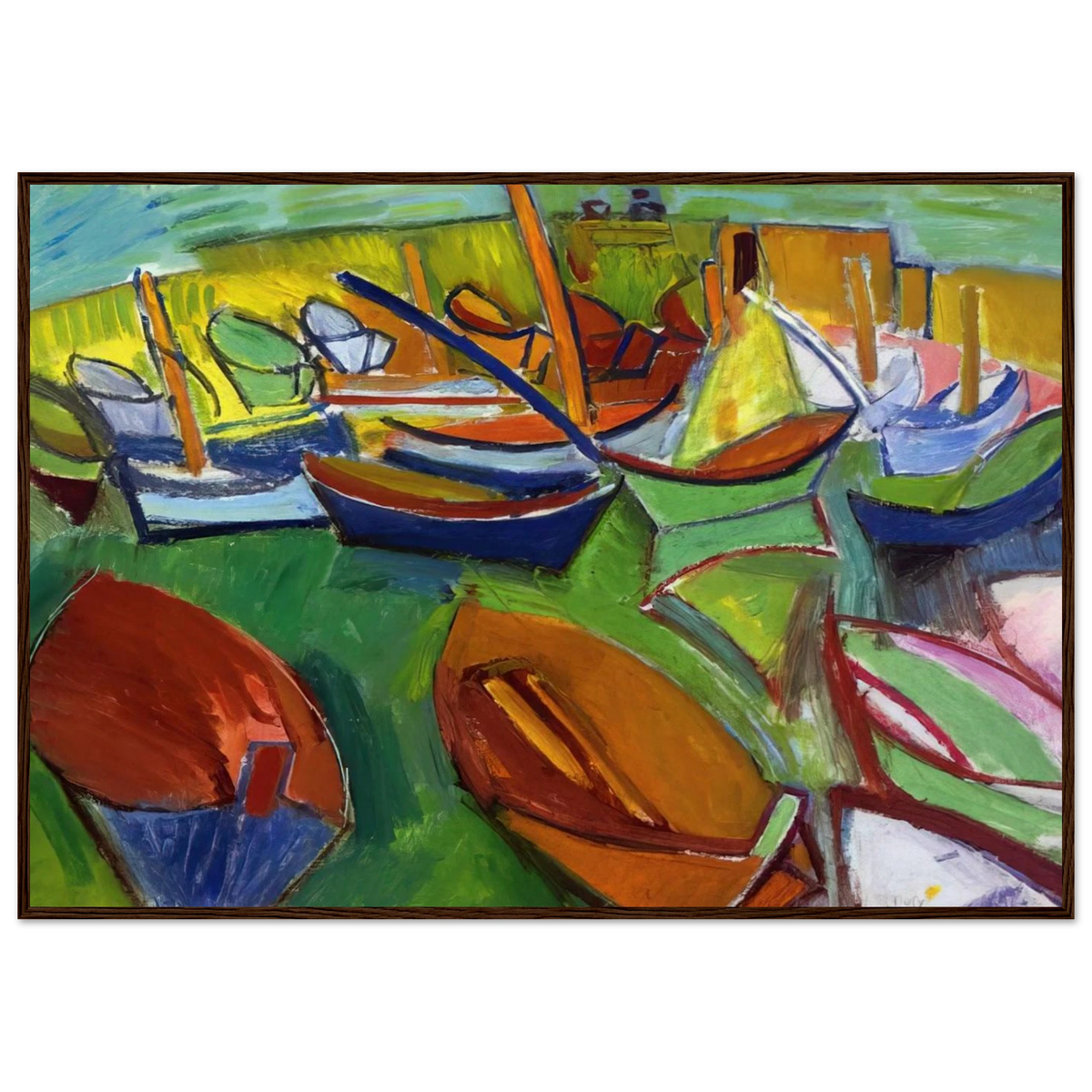 MARTIGUES 1907 Framed Poster | Raoul Dufy Framed Prints Wall Art | Raoul Dufy Shop