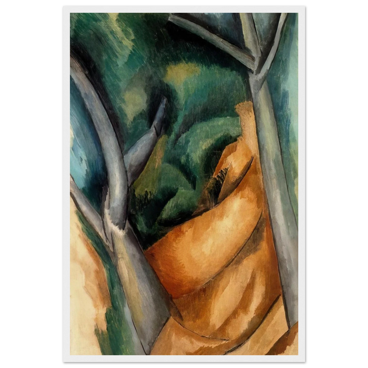 TREES AT ESTAQUE 1908 Framed Poster | Raoul Dufy Framed Prints Wall Art | Raoul Dufy Shop