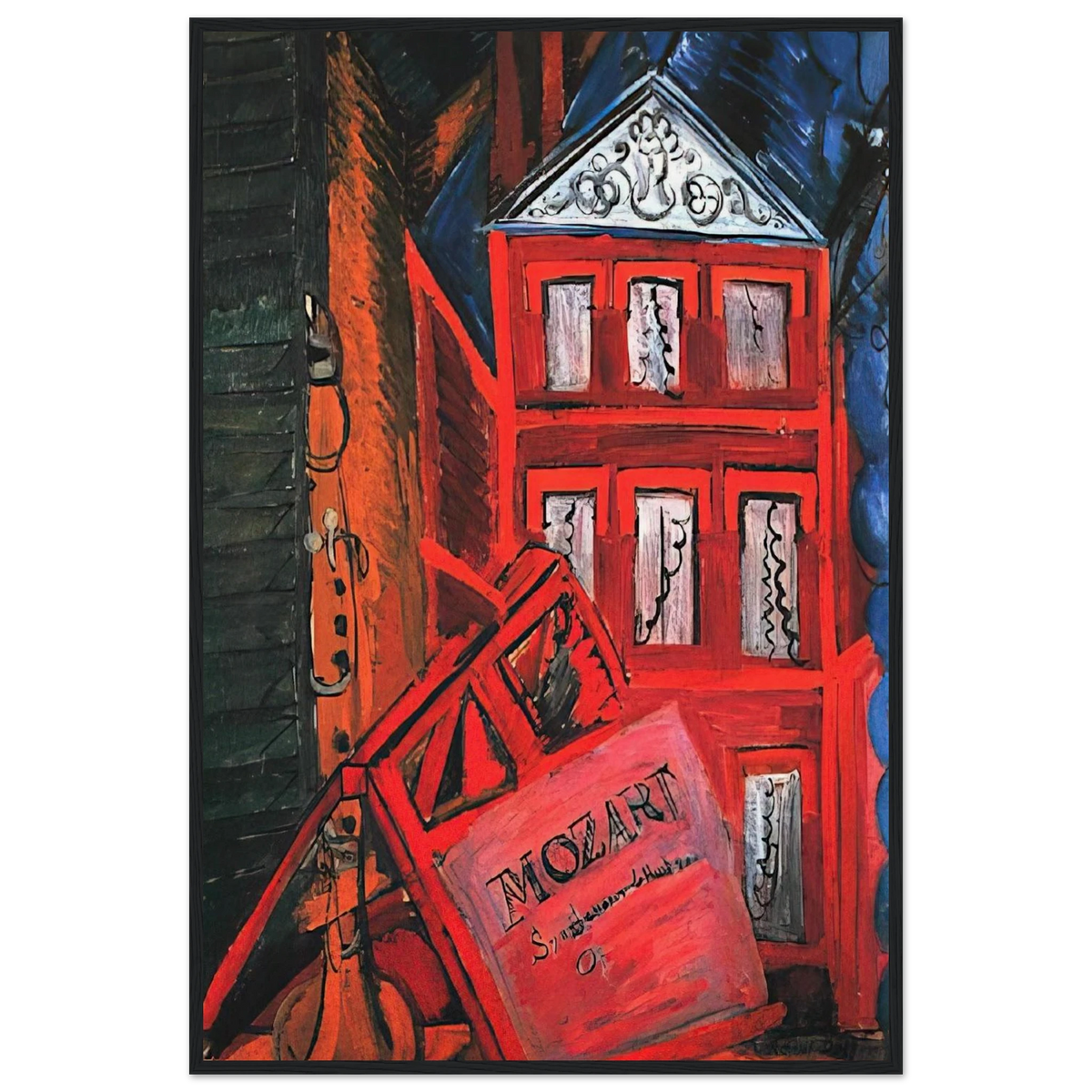 HOMMAGE TO MOZART 1915 Framed Poster | Raoul Dufy Framed Prints Wall Art | Raoul Dufy Shop