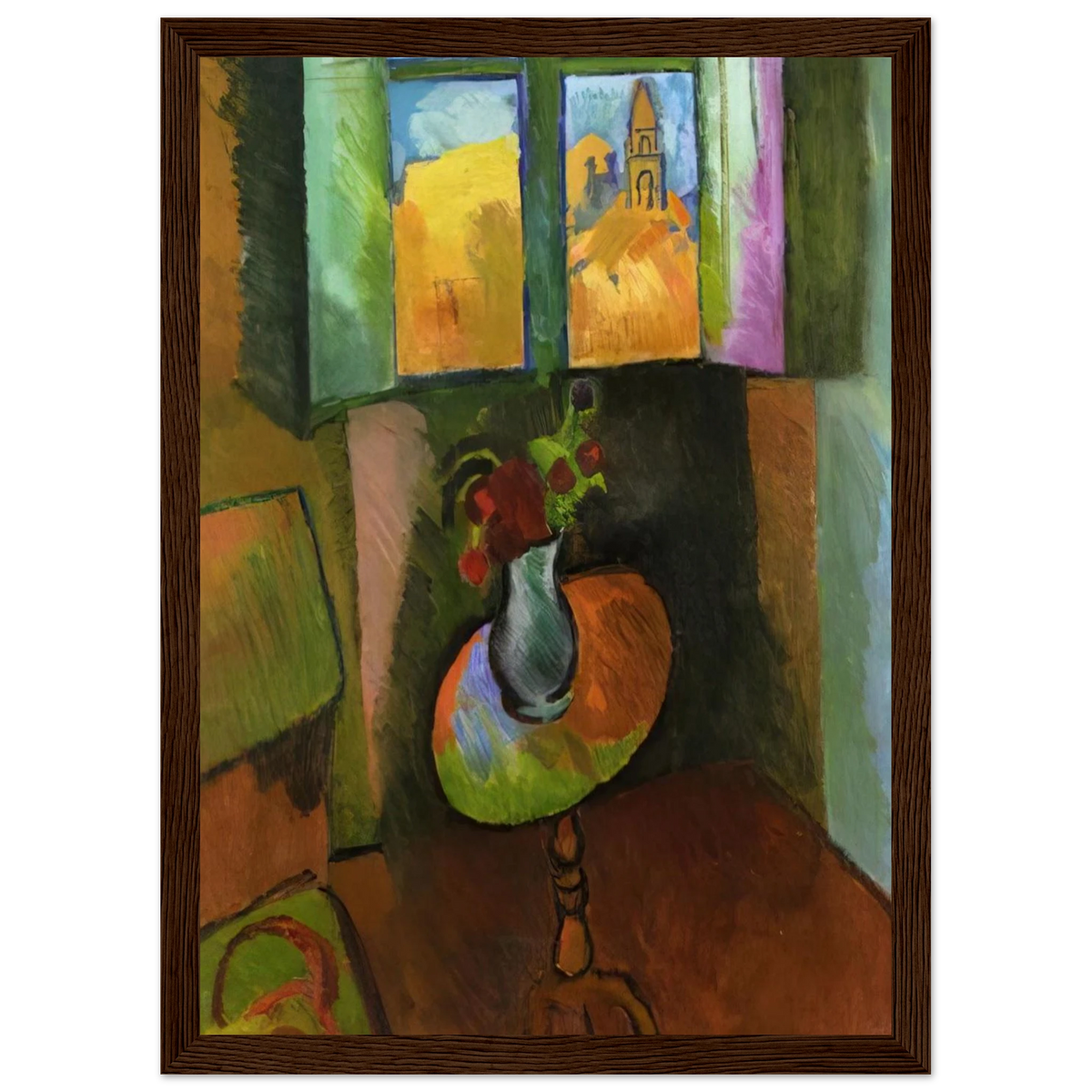 PEDISTAL TABLE RUE SEGUIER 1909 Framed Poster | Raoul Dufy Framed Prints Wall Art | Raoul Dufy Shop