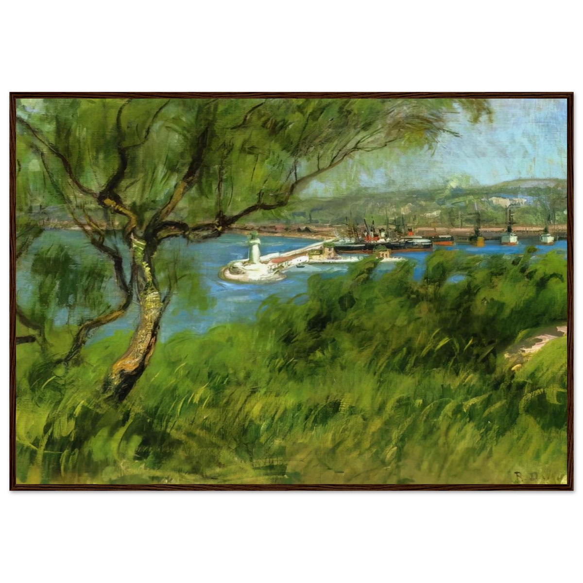 VIEW OF A PORT Framed Poster | Raoul Dufy Framed Prints Wall Art | Raoul Dufy Shop