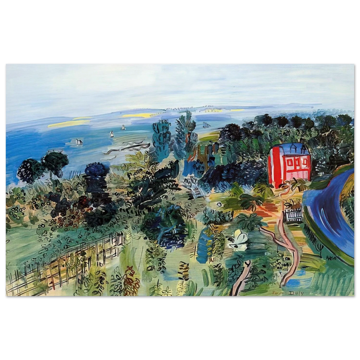 VILLERVILLE Poster | Raoul Dufy Poster | Raoul Dufy Shop