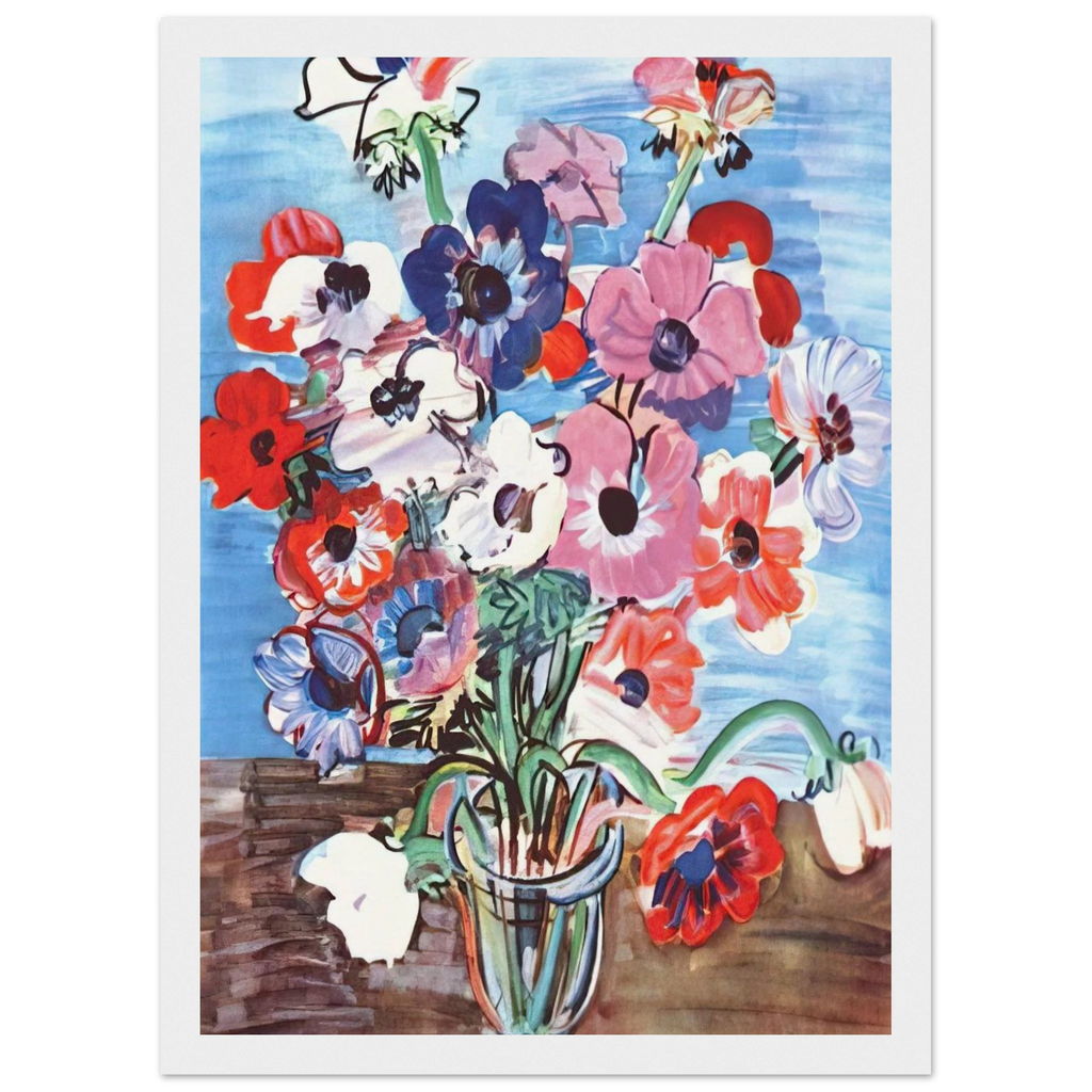 ANEMONES 1937 Framed Poster | Raoul Dufy Framed Prints Wall Art | Raoul Dufy Shop