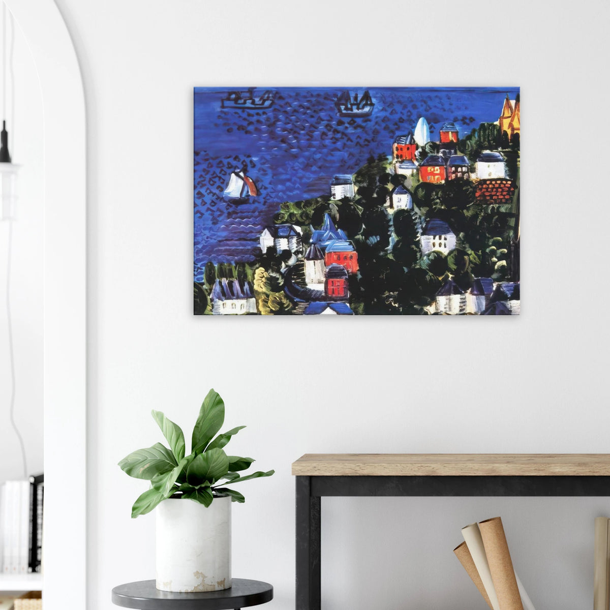 VIEW OF SAINTE ADRESSE Canvas | Raoul Dufy Canvas | Raoul Dufy Shop
