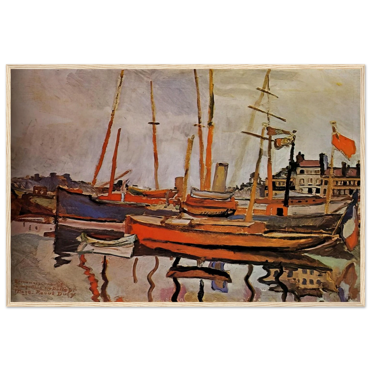THE PORT OF LE HAVRE 1906 Framed Poster | Raoul Dufy Framed Prints Wall Art | Raoul Dufy Shop
