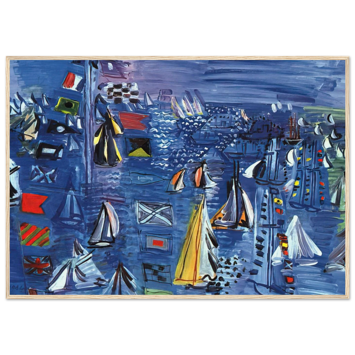 REGATTA AT COWES 1934 Framed Poster | Raoul Dufy Framed Prints Wall Art | Raoul Dufy Shop