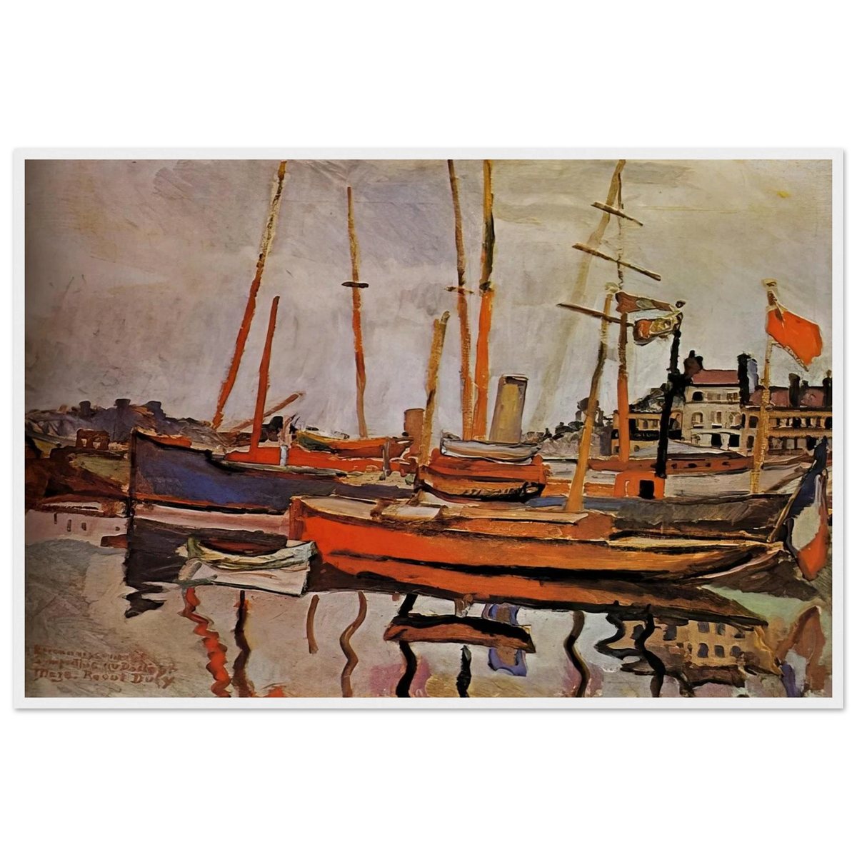 THE PORT OF LE HAVRE 1906 Framed Poster | Raoul Dufy Framed Prints Wall Art | Raoul Dufy Shop