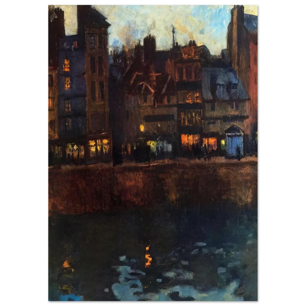 PIER OF LE HAVRE IN THE EVENING 1901 Poster | Raoul Dufy Poster | Raoul Dufy Shop