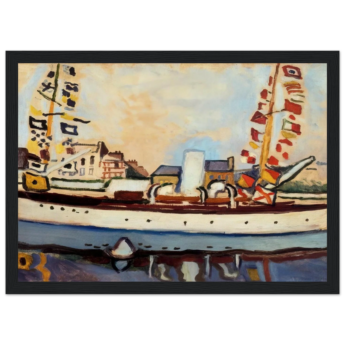 THE ENGLISH YACHT 1906 Framed Poster | Raoul Dufy Framed Prints Wall Art | Raoul Dufy Shop