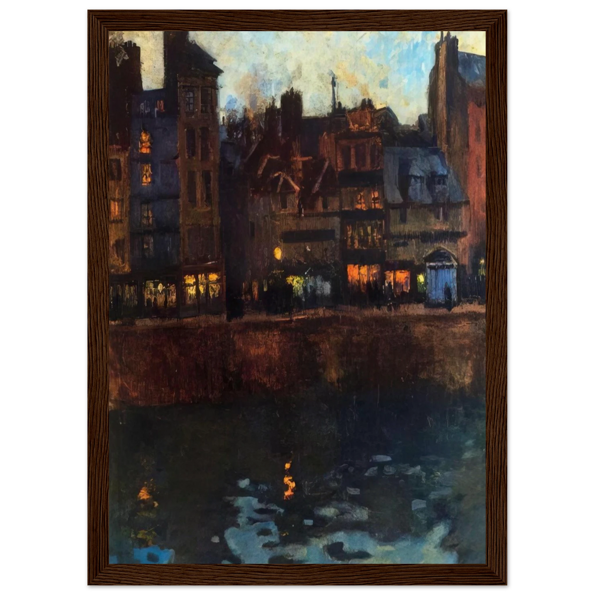 PIER OF LE HAVRE IN THE EVENING 1901 Framed Poster | Raoul Dufy Framed Prints Wall Art | Raoul Dufy Shop