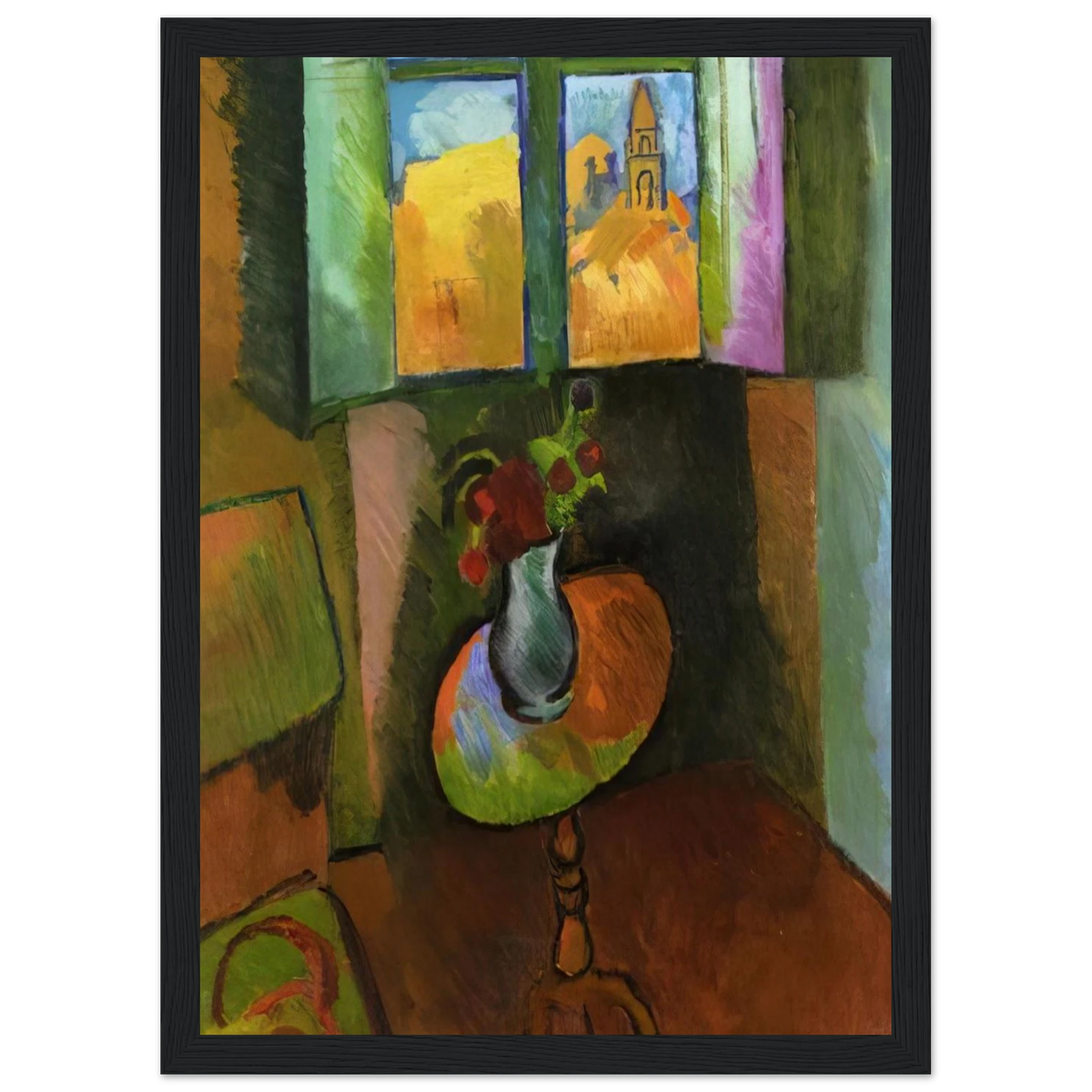 PEDISTAL TABLE RUE SEGUIER 1909 Framed Poster | Raoul Dufy Framed Prints Wall Art | Raoul Dufy Shop