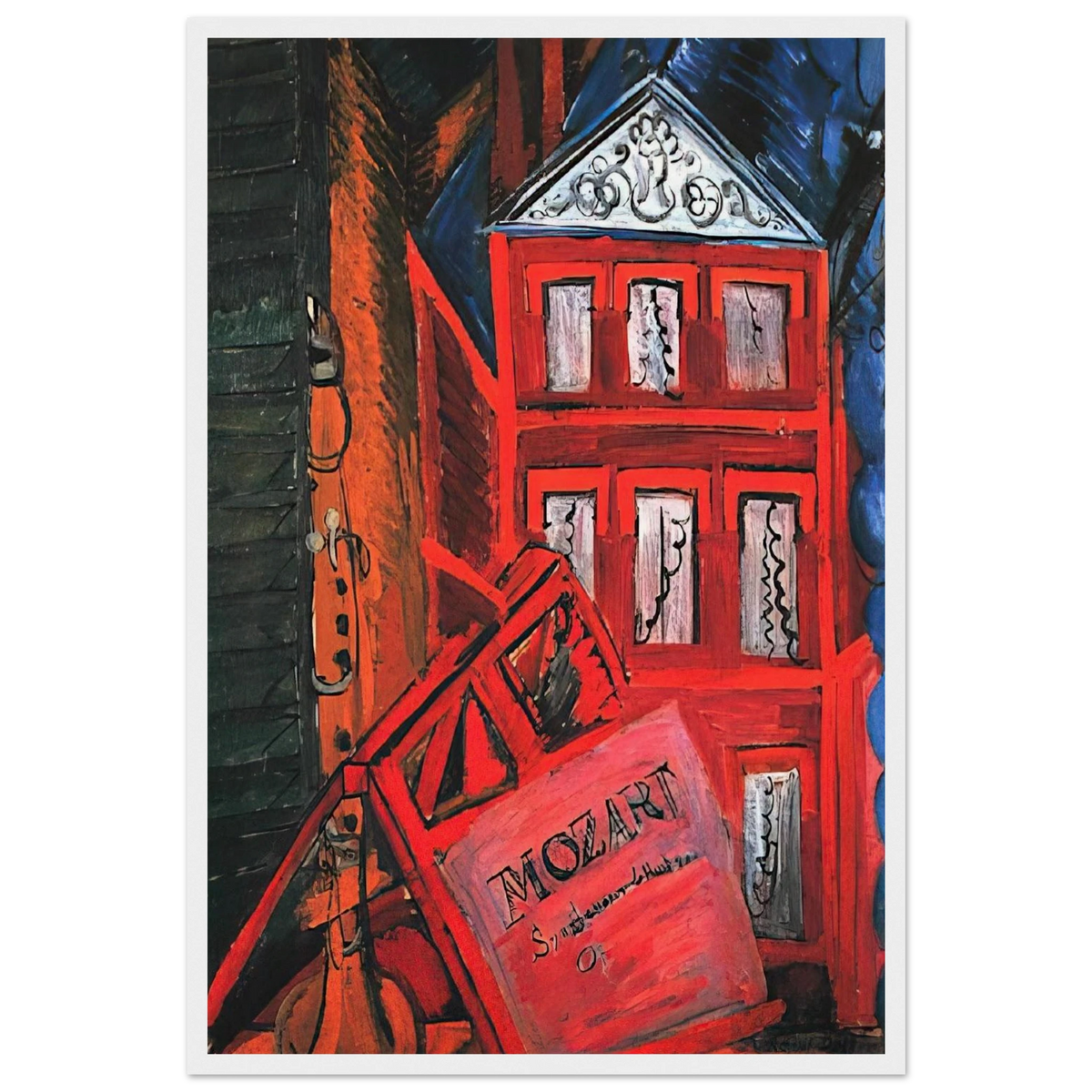 HOMMAGE TO MOZART 1915 Framed Poster | Raoul Dufy Framed Prints Wall Art | Raoul Dufy Shop
