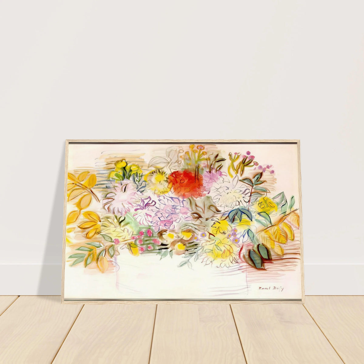 BOUQUET OF FLOWERS Framed Poster | Raoul Dufy Framed Prints Wall Art | Raoul Dufy Shop
