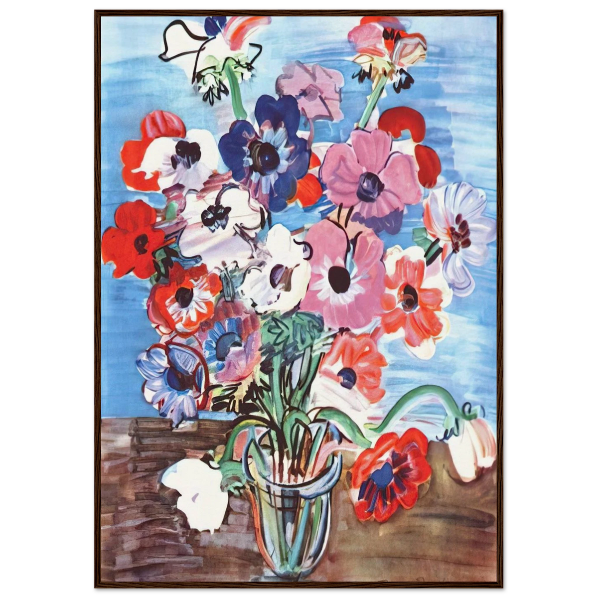 ANEMONES 1937 Framed Poster | Raoul Dufy Framed Prints Wall Art | Raoul Dufy Shop