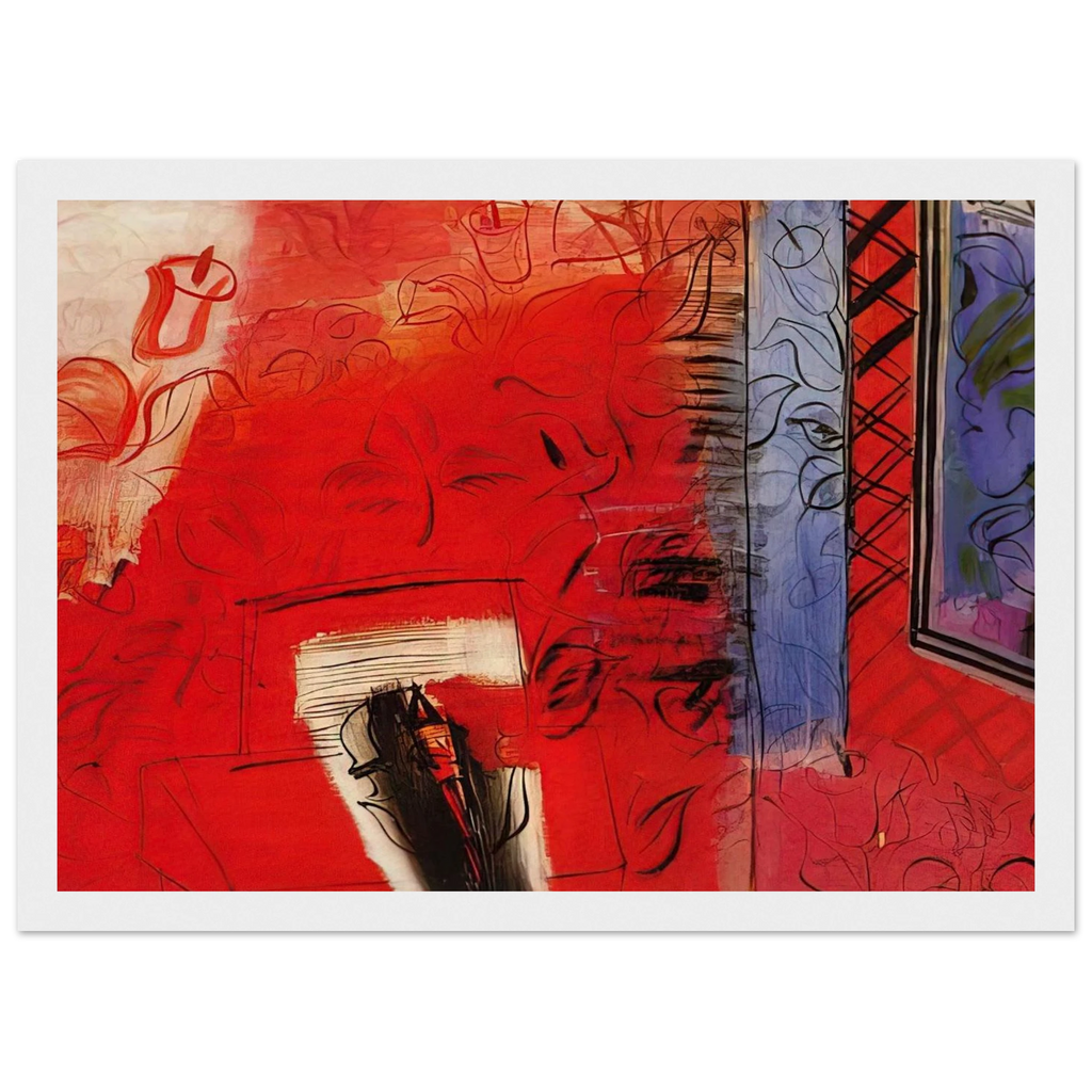STILL LIFE WITH VIOLIN HOMMAGE TO BACH 1952 Framed Poster | Raoul Dufy Framed Prints Wall Art | Raoul Dufy Shop