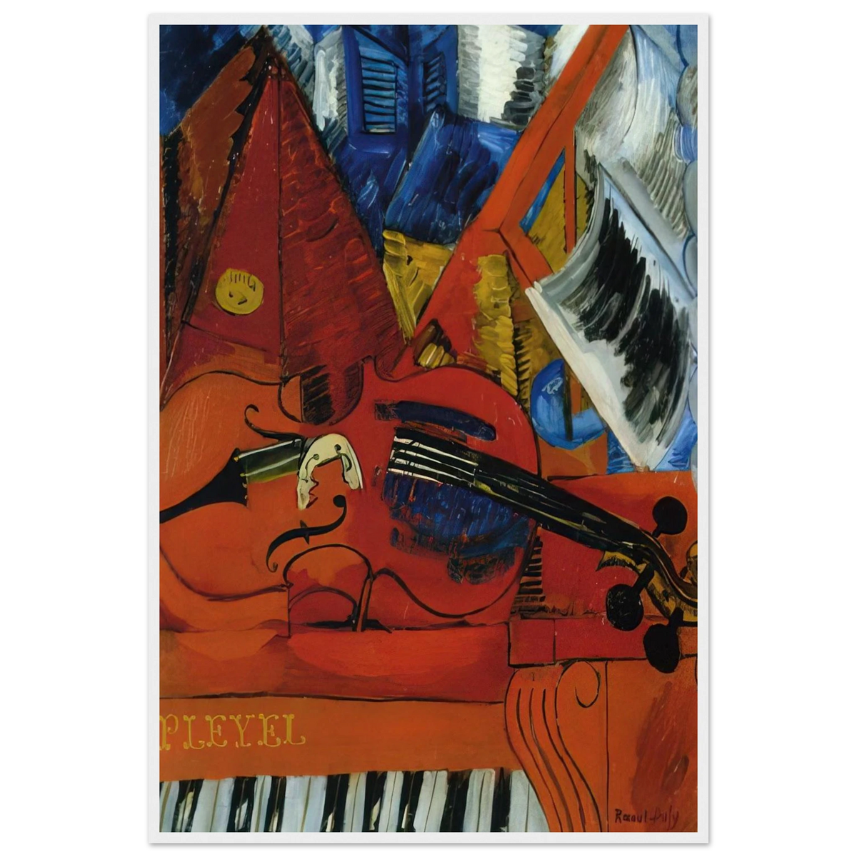 THE VIOLIN 1916 Framed Poster | Raoul Dufy Framed Prints Wall Art | Raoul Dufy Shop