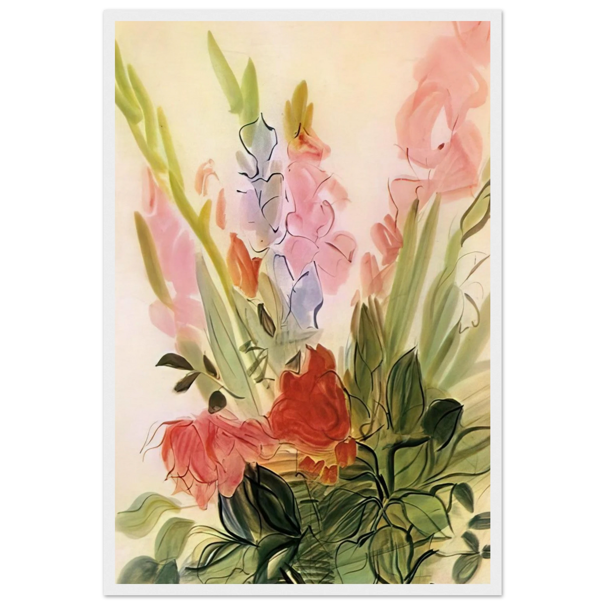 GLADIOLI 1942 Framed Poster | Raoul Dufy Framed Prints Wall Art | Raoul Dufy Shop