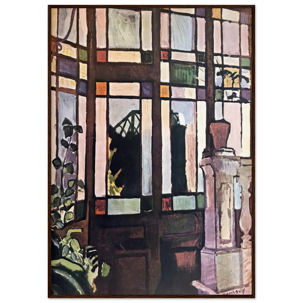 WINDOW WITH COLOURED GLASSES 1906 Framed Poster | Raoul Dufy Framed Prints Wall Art | Raoul Dufy Shop
