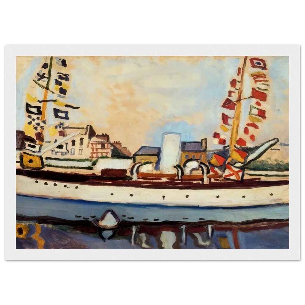 THE ENGLISH YACHT 1906 Framed Poster | Raoul Dufy Framed Prints Wall Art | Raoul Dufy Shop