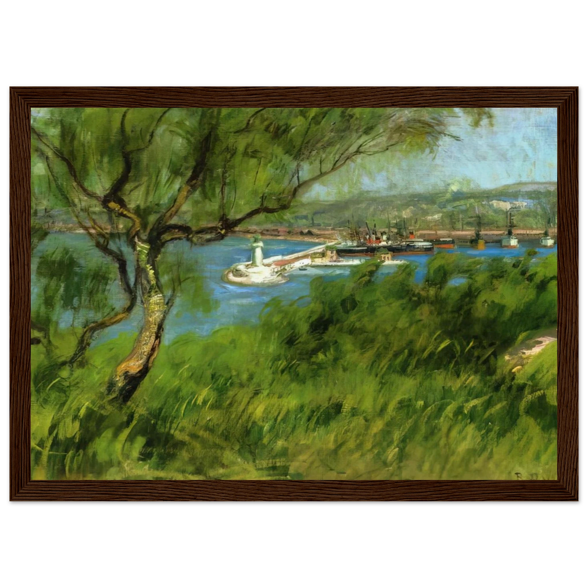 VIEW OF A PORT Framed Poster | Raoul Dufy Framed Prints Wall Art | Raoul Dufy Shop