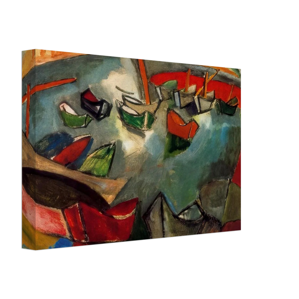 BOATS IN MARSEILLE 1908 Canvas | Raoul Dufy Canvas | Raoul Dufy Shop