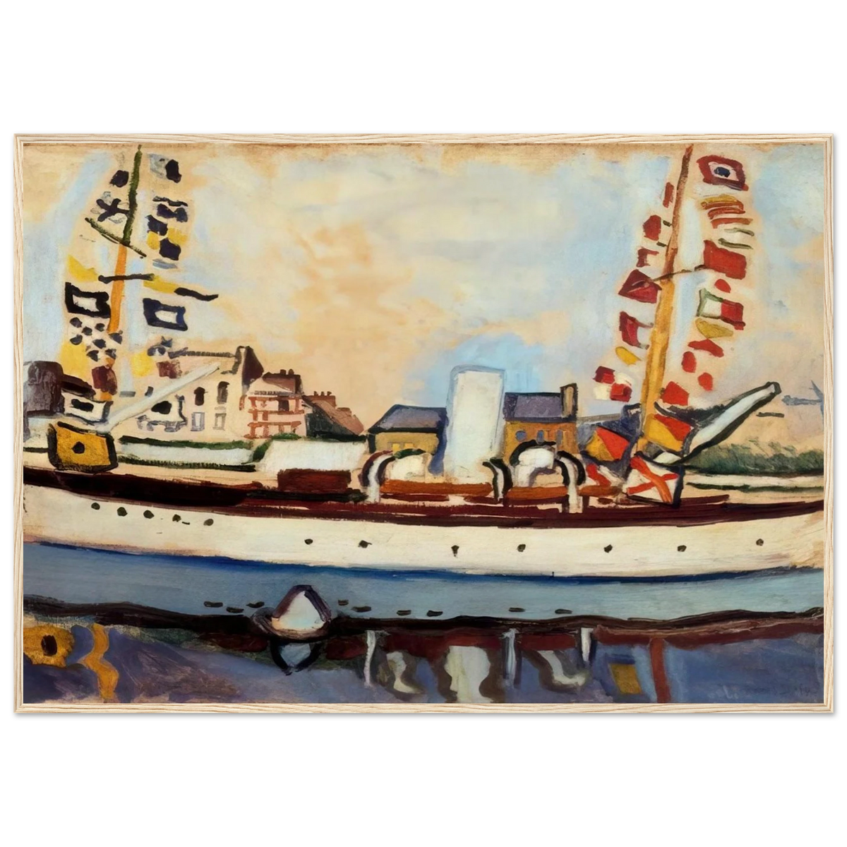 THE ENGLISH YACHT 1906 Framed Poster | Raoul Dufy Framed Prints Wall Art | Raoul Dufy Shop