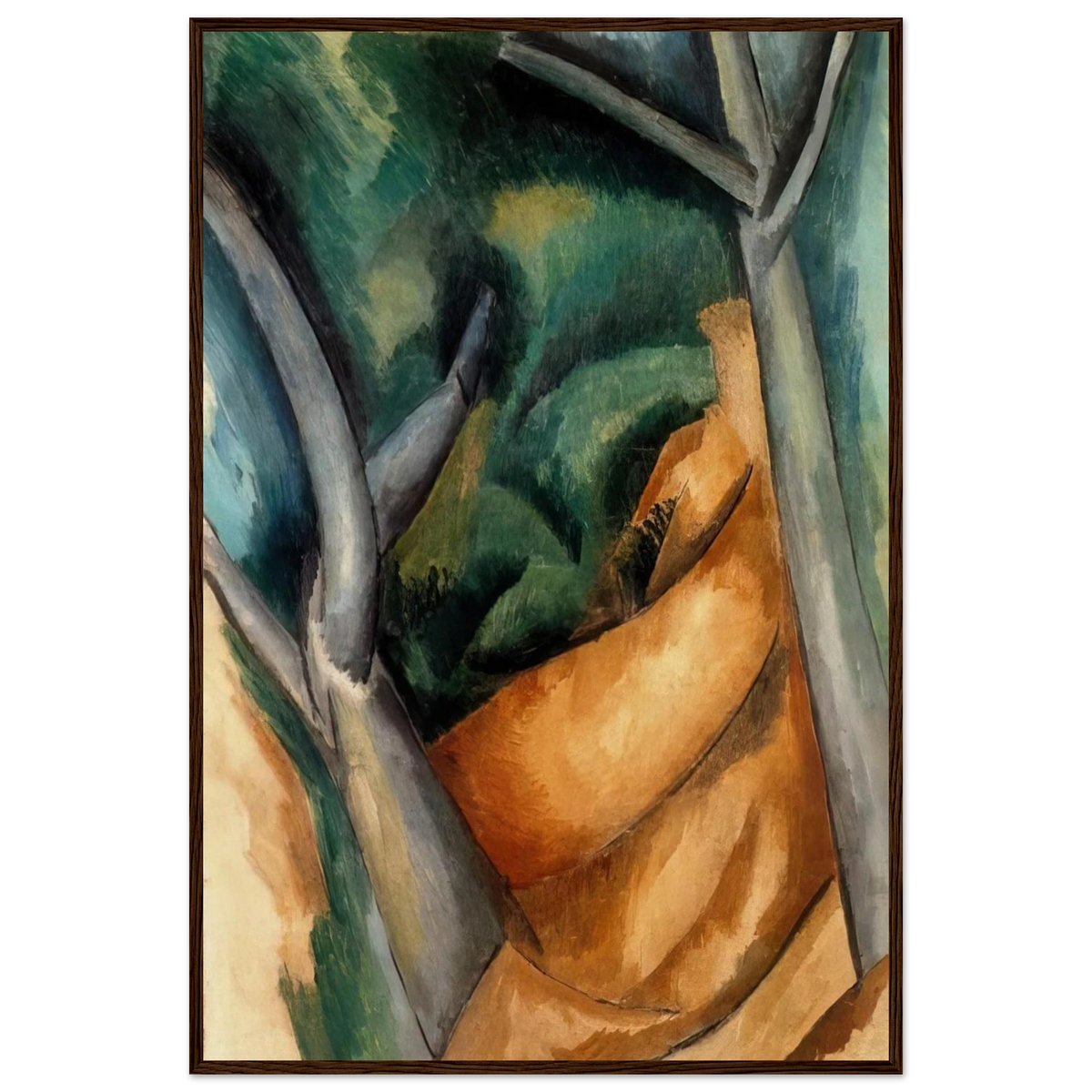 TREES AT ESTAQUE 1908 Framed Poster | Raoul Dufy Framed Prints Wall Art | Raoul Dufy Shop
