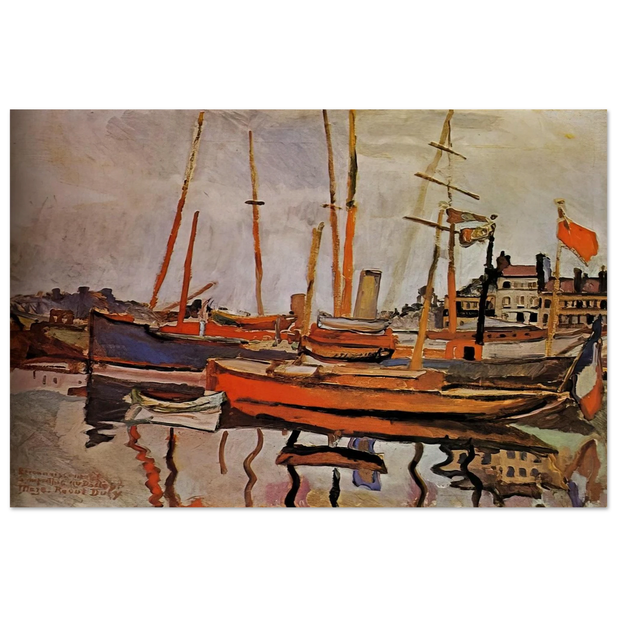 THE PORT OF LE HAVRE 1906 Poster | Raoul Dufy Poster | Raoul Dufy Shop