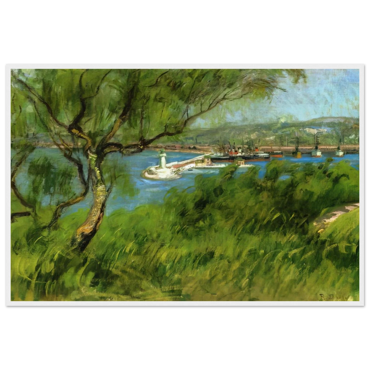 VIEW OF A PORT Framed Poster | Raoul Dufy Framed Prints Wall Art | Raoul Dufy Shop