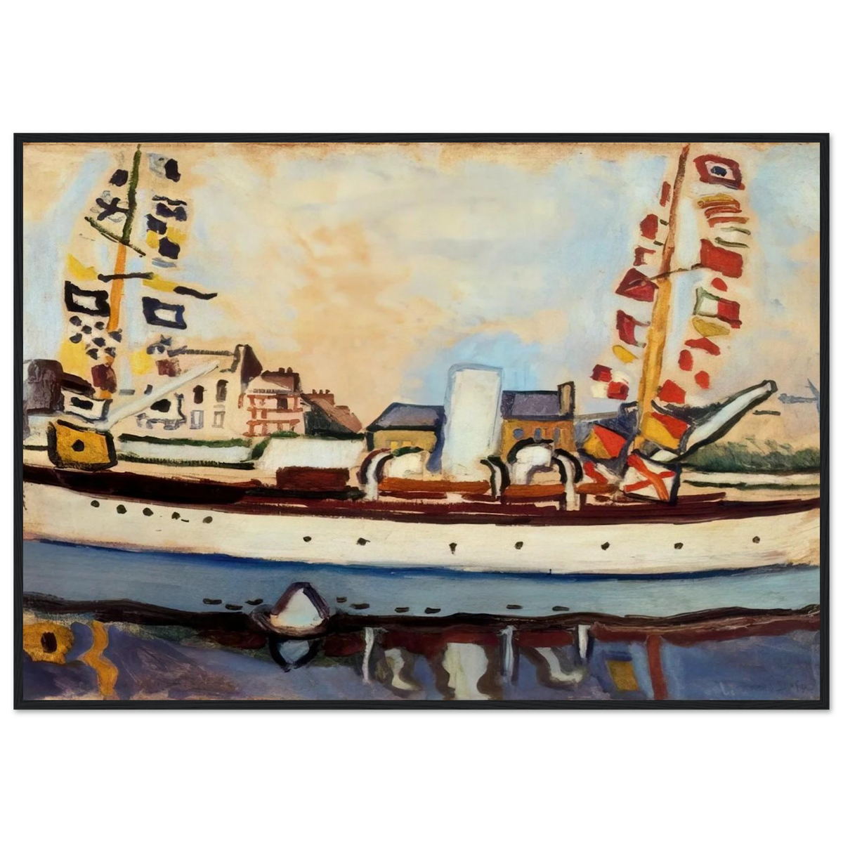 THE ENGLISH YACHT 1906 Framed Poster | Raoul Dufy Framed Prints Wall Art | Raoul Dufy Shop
