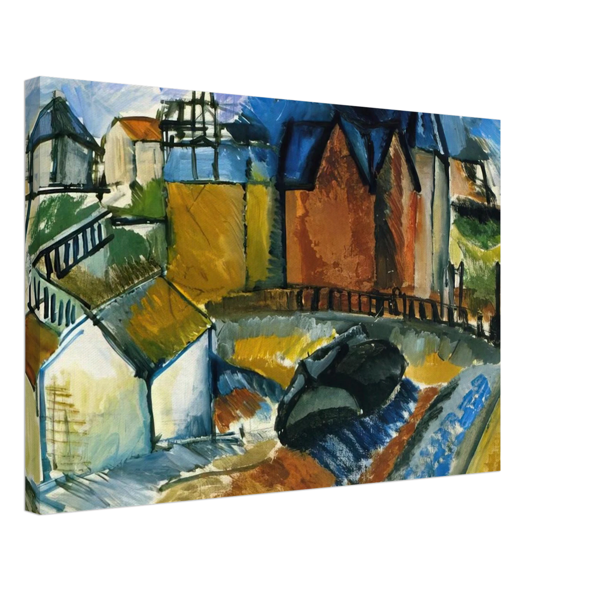 THE BEACH AT HAVRE 1910 Canvas | Raoul Dufy Canvas | Raoul Dufy Shop