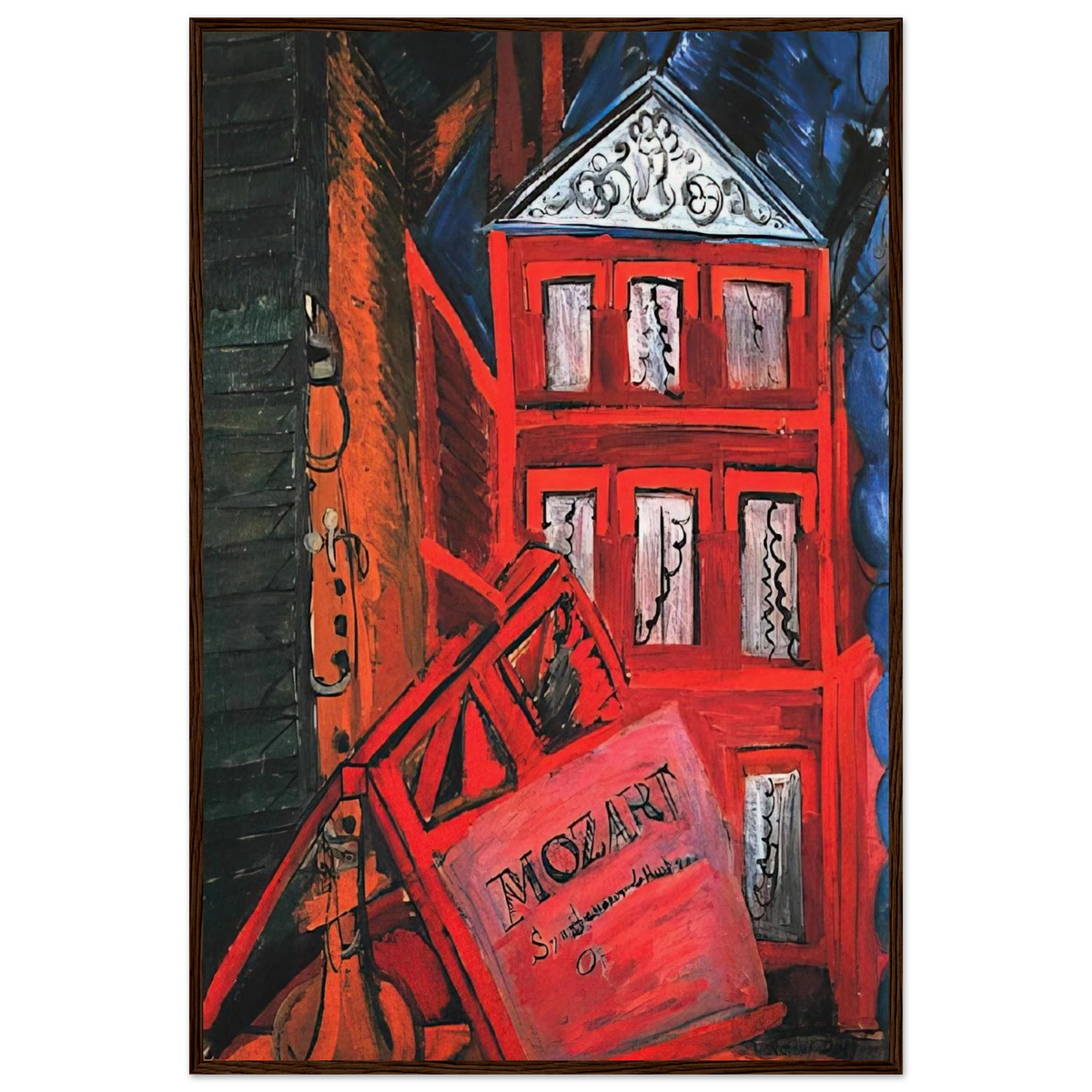 HOMMAGE TO MOZART 1915 Framed Poster | Raoul Dufy Framed Prints Wall Art | Raoul Dufy Shop