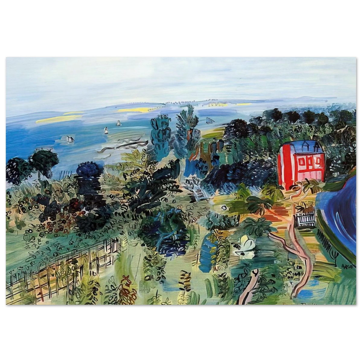 VILLERVILLE Poster | Raoul Dufy Poster | Raoul Dufy Shop