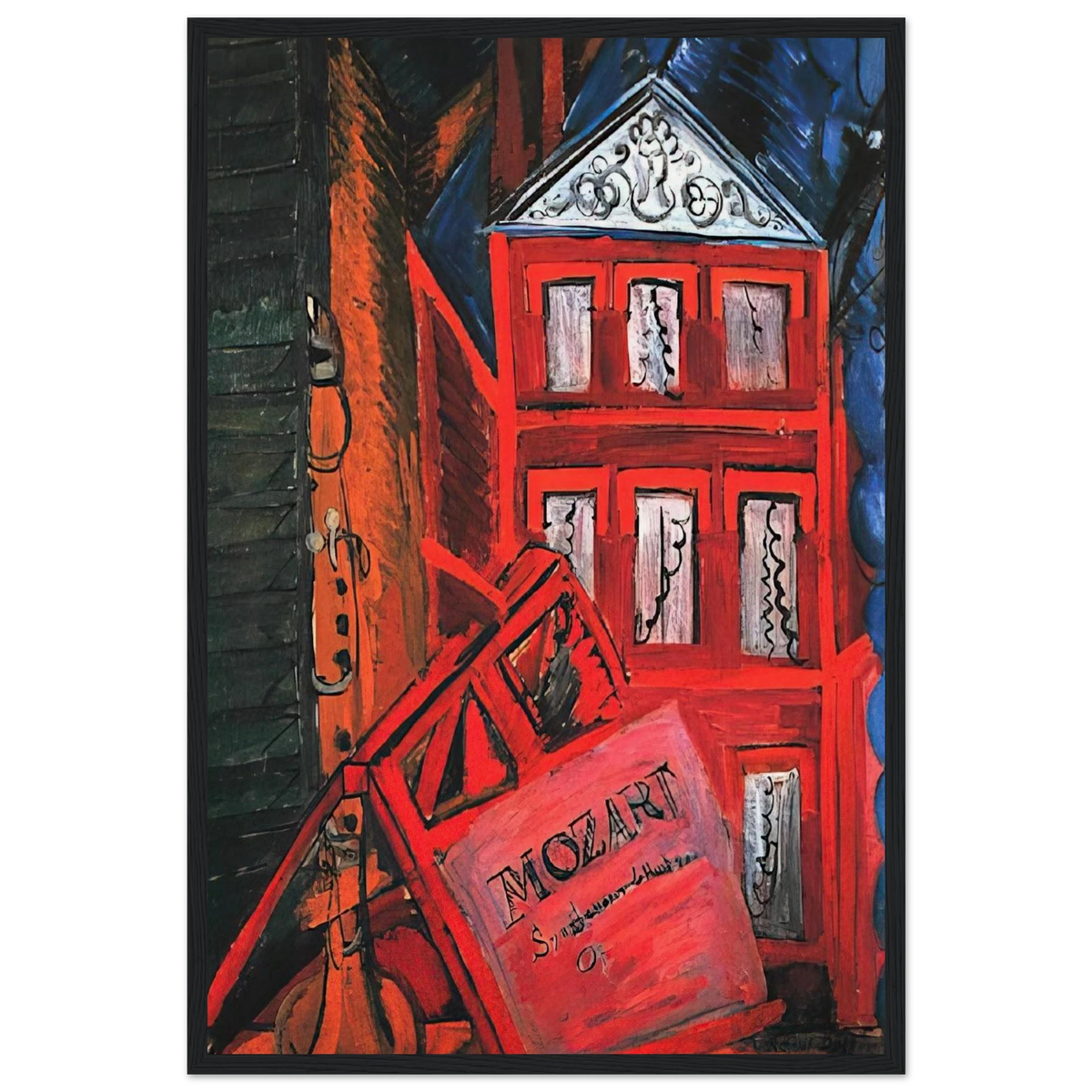HOMMAGE TO MOZART 1915 Framed Poster | Raoul Dufy Framed Prints Wall Art | Raoul Dufy Shop