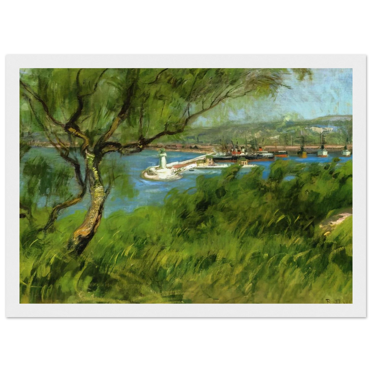 VIEW OF A PORT Framed Poster | Raoul Dufy Framed Prints Wall Art | Raoul Dufy Shop