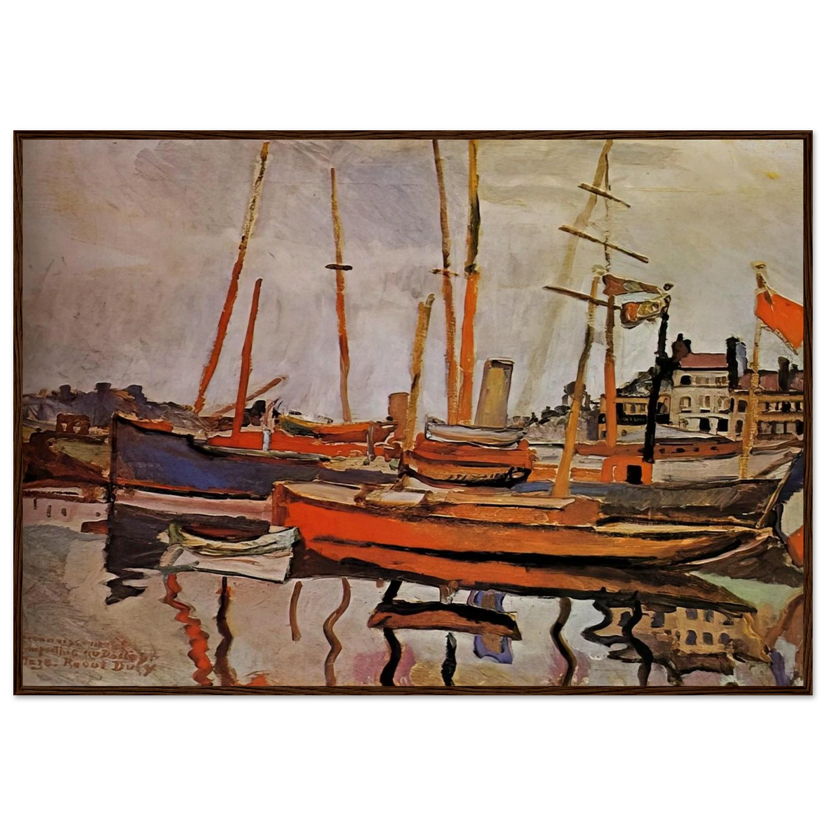 THE PORT OF LE HAVRE 1906 Framed Poster | Raoul Dufy Framed Prints Wall Art | Raoul Dufy Shop