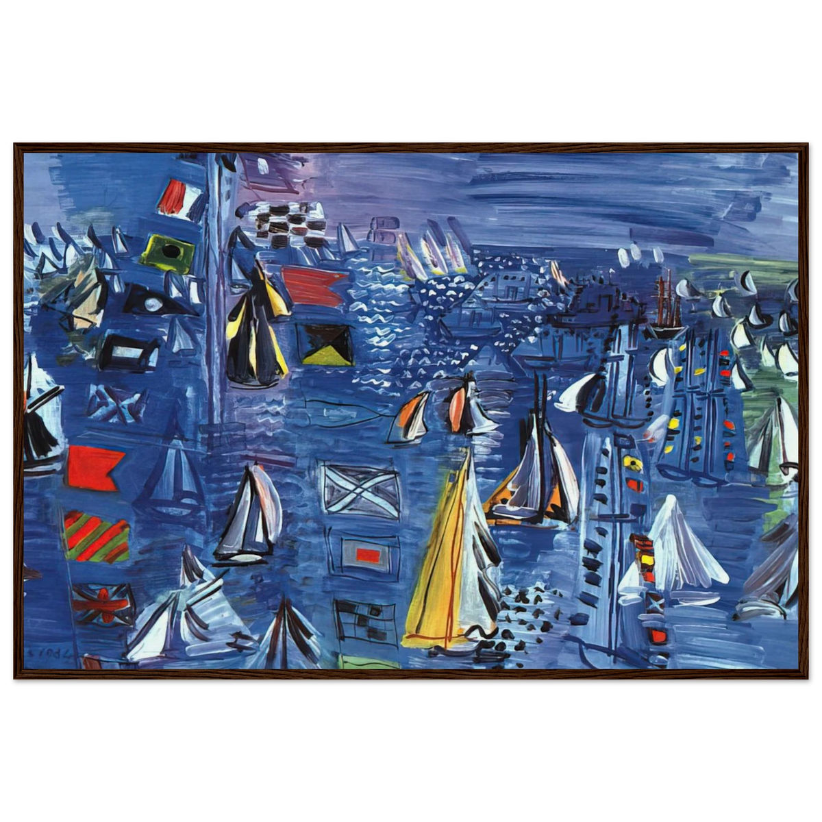 REGATTA AT COWES 1934 Framed Poster | Raoul Dufy Framed Prints Wall Art | Raoul Dufy Shop