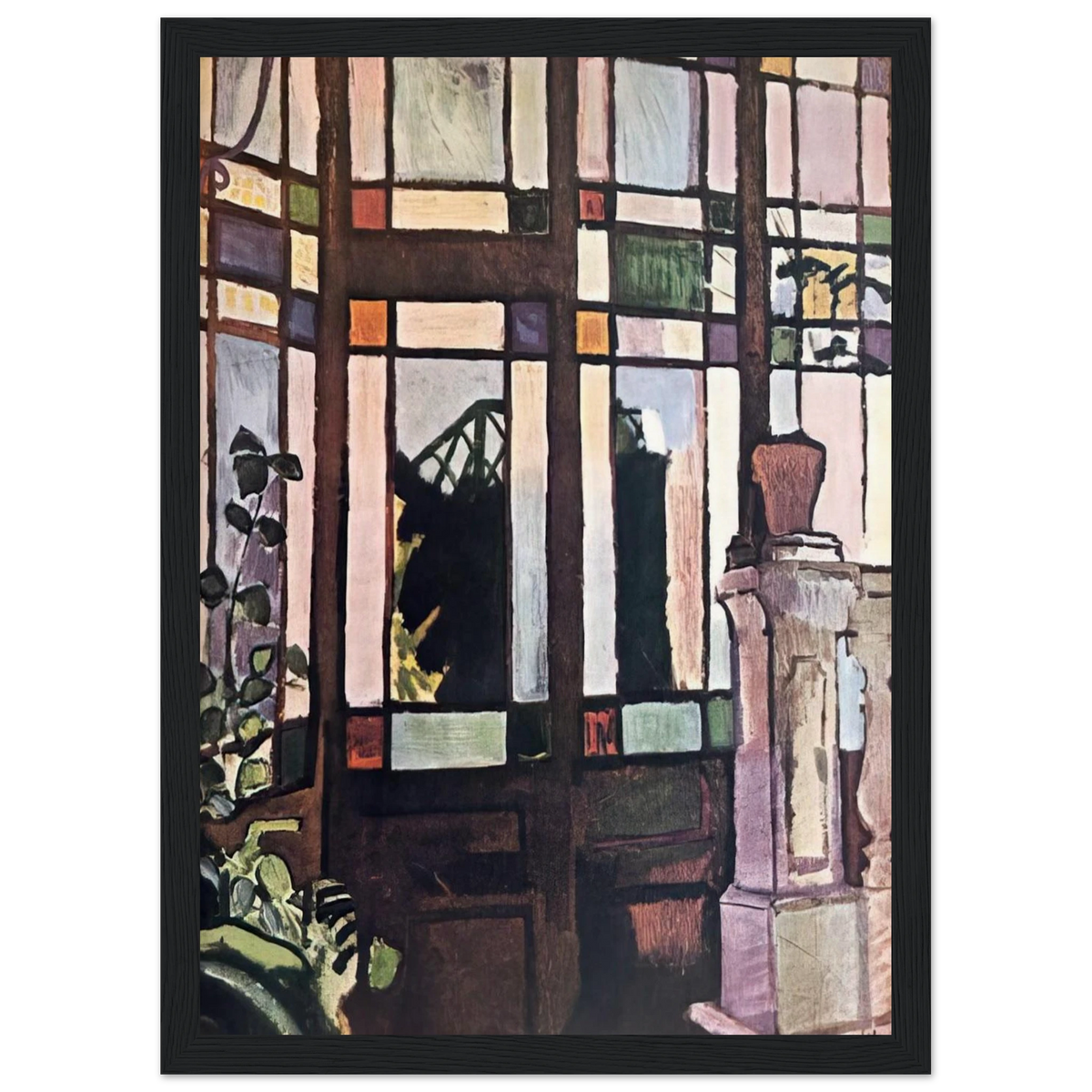 WINDOW WITH COLOURED GLASSES 1906 Framed Poster | Raoul Dufy Framed Prints Wall Art | Raoul Dufy Shop