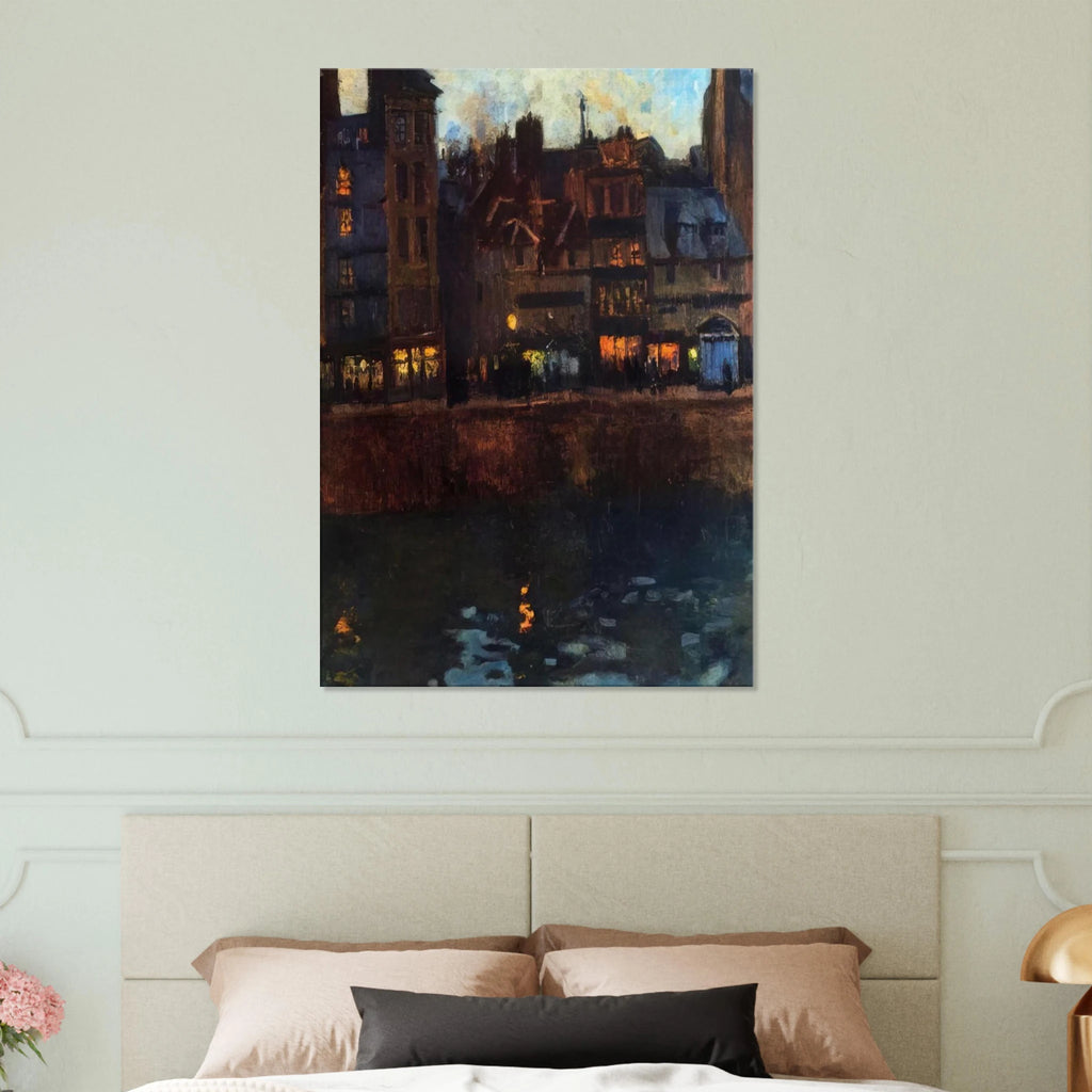 PIER OF LE HAVRE IN THE EVENING 1901 Canvas | Raoul Dufy Canvas | Raoul Dufy Shop