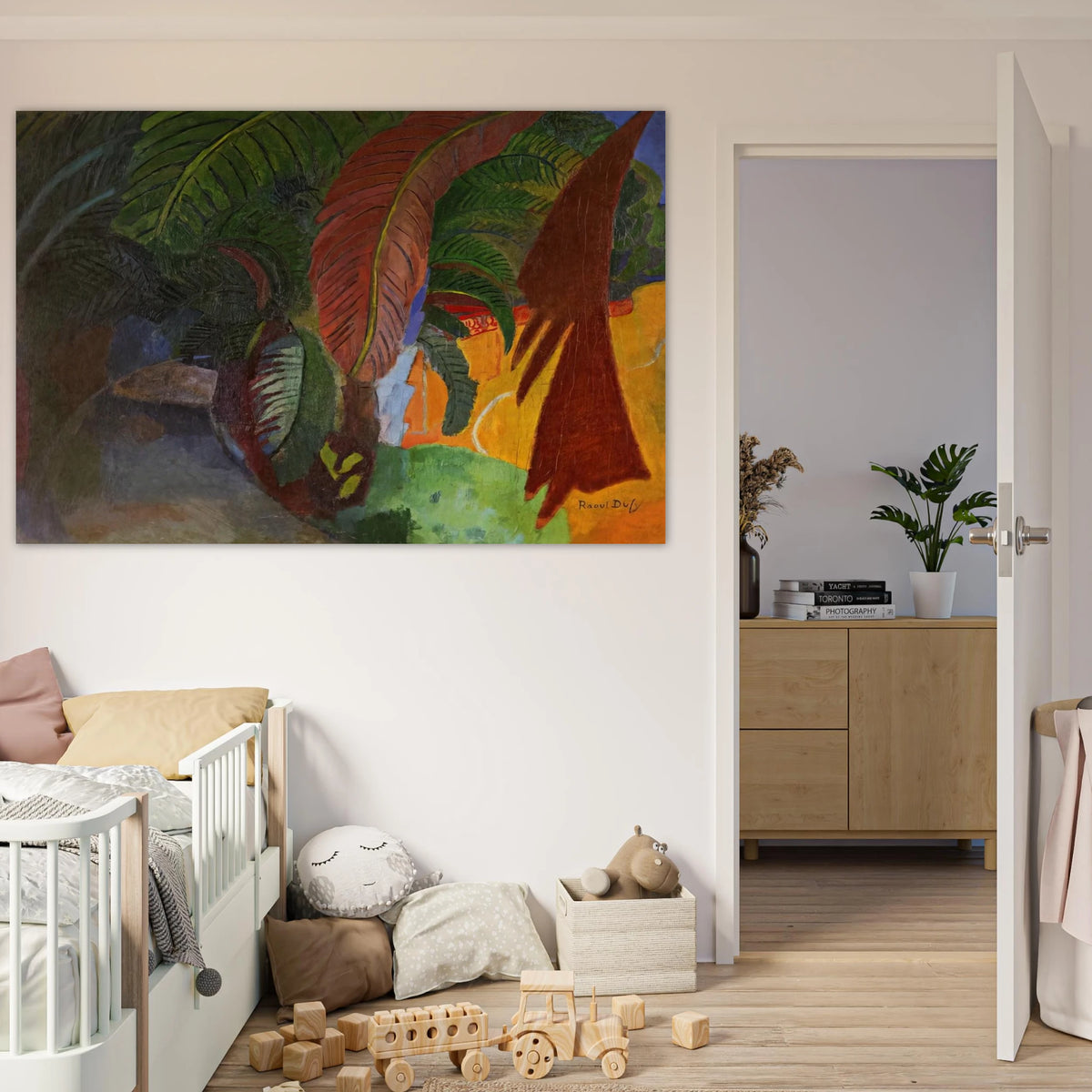 PALM TREES AT MARTIGUES HOMAGE TO GAUGUIN 1910 Poster | Raoul Dufy Poster | Raoul Dufy Shop