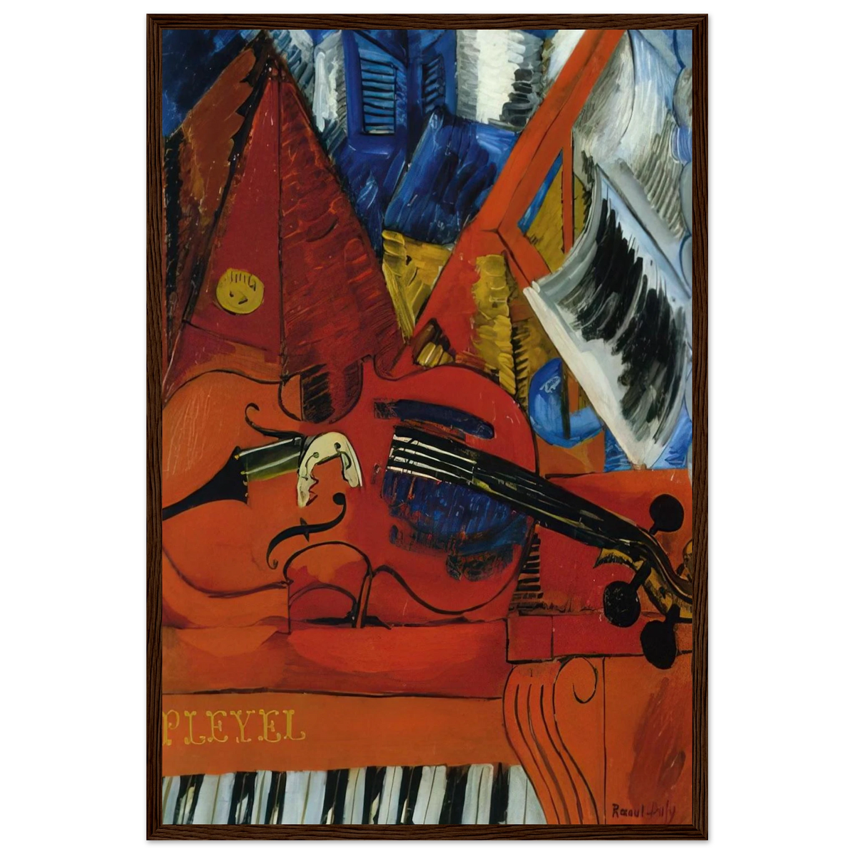 THE VIOLIN 1916 Framed Poster | Raoul Dufy Framed Prints Wall Art | Raoul Dufy Shop