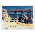 SANDY BEACH OF SAINTE ADRESSE Framed Poster | Raoul Dufy Framed Prints Wall Art | Raoul Dufy Shop
