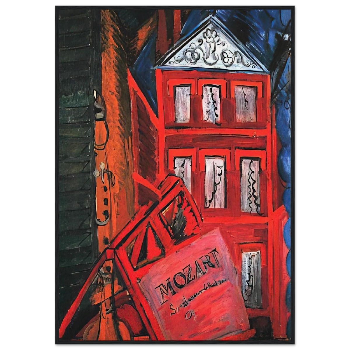 HOMMAGE TO MOZART 1915 Framed Poster | Raoul Dufy Framed Prints Wall Art | Raoul Dufy Shop