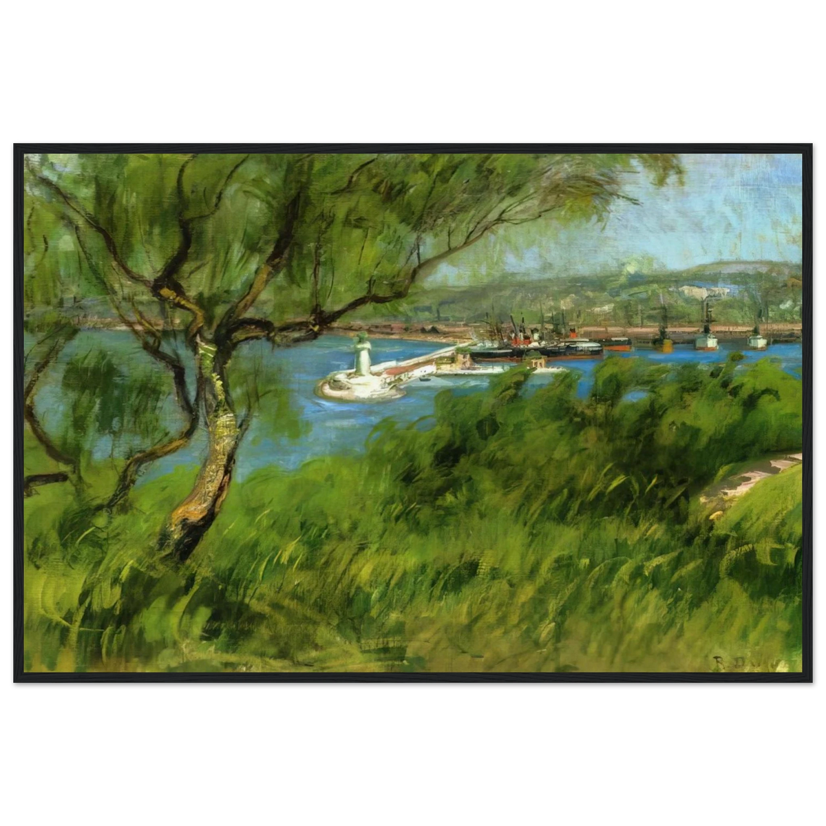 VIEW OF A PORT Framed Poster | Raoul Dufy Framed Prints Wall Art | Raoul Dufy Shop
