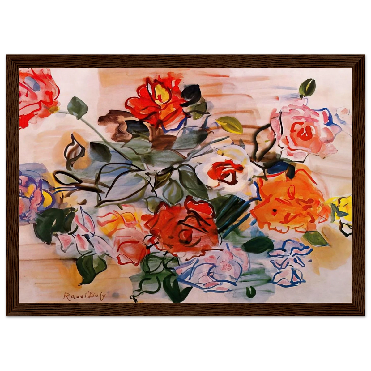 PINK BUNCH 1940 Framed Poster | Raoul Dufy Framed Prints Wall Art | Raoul Dufy Shop