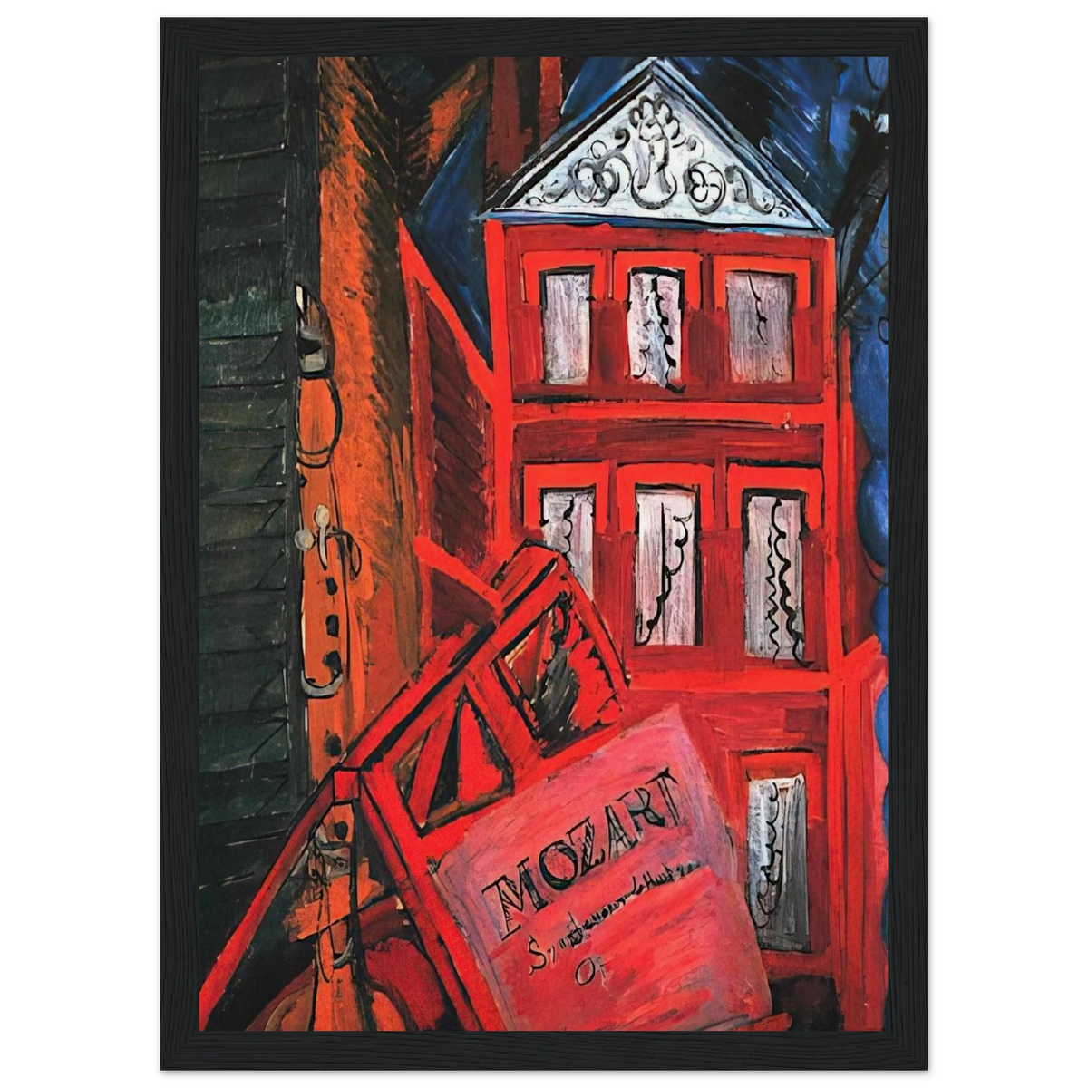 HOMMAGE TO MOZART 1915 Framed Poster | Raoul Dufy Framed Prints Wall Art | Raoul Dufy Shop