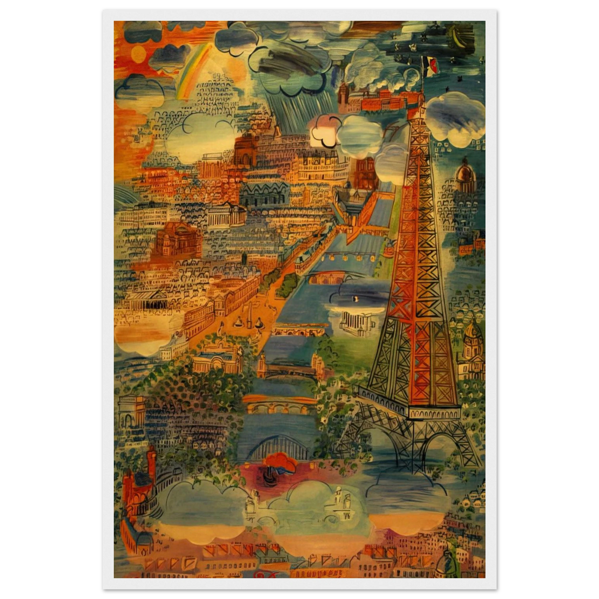 PARIS 1934 Framed Poster | Raoul Dufy Framed Prints Wall Art | Raoul Dufy Shop