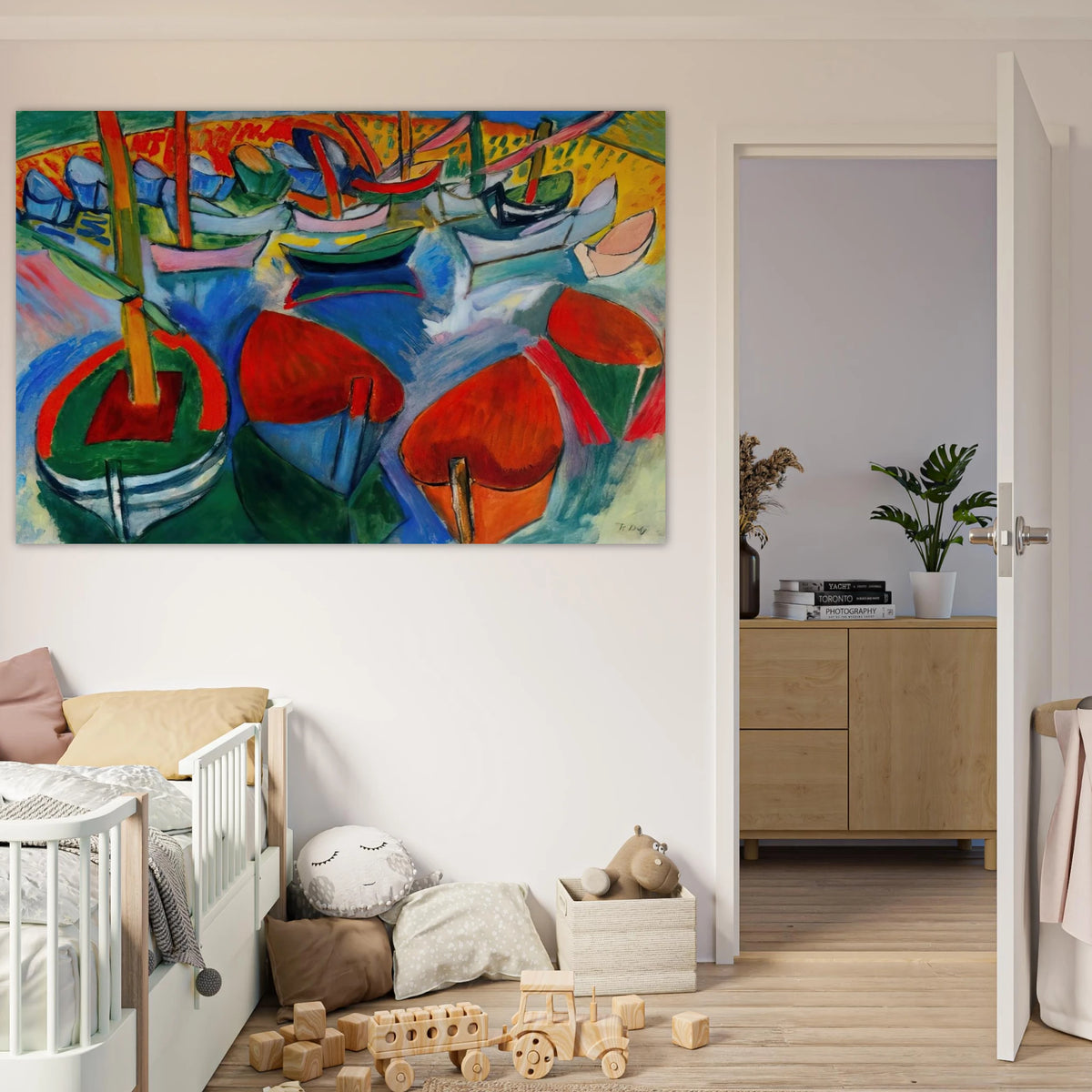 BOATS AT MARTIGUES 1908 Poster | Raoul Dufy Poster | Raoul Dufy Shop