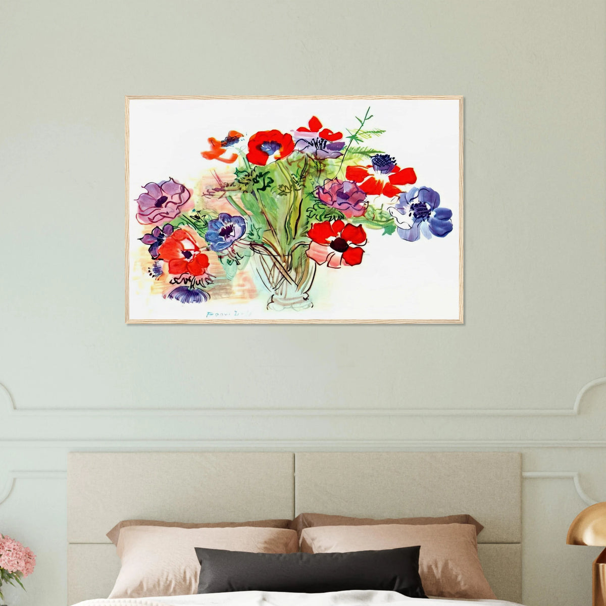 BOUQUET OF FLOWERS 1937 Framed Poster | Raoul Dufy Framed Prints Wall Art | Raoul Dufy Shop